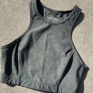 outdoor voices athena crop in olive